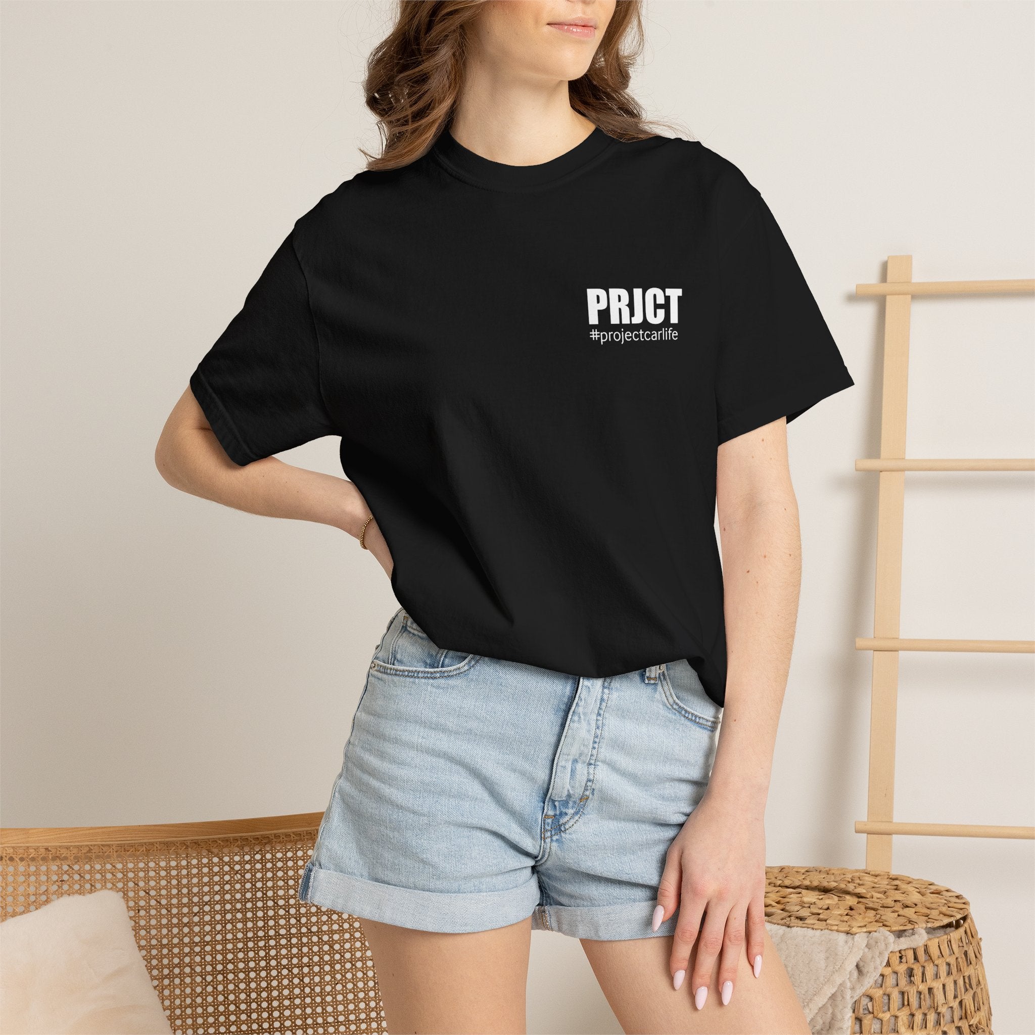 Project Car BMW E36 Drift Build Diagram T‑Shirt DARK MODE