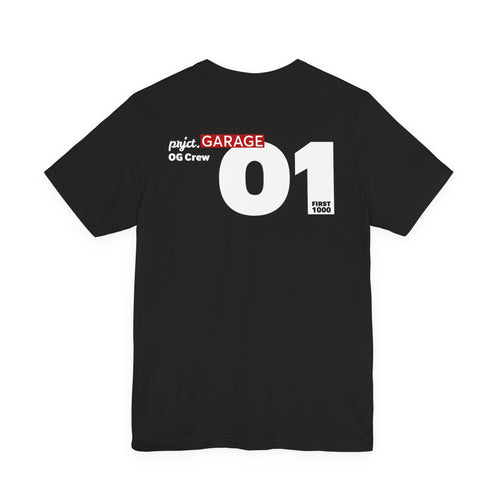 First 1000 OG Crew prjctGARAGE Tee DARK MODE - Limited Run for the First 1000 Crew Members